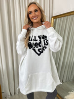 Load image into Gallery viewer, “All We Need Is Love” Oversized Hoodie
