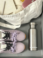 Load image into Gallery viewer, Double Contrast Lace Up Flat Trainers
