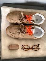 Load image into Gallery viewer, Double Contrast Lace Up Flat Trainers
