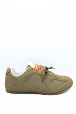 Load image into Gallery viewer, Double Contrast Lace Up Flat Trainers
