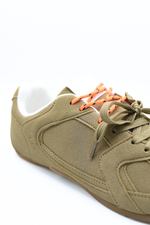 Load image into Gallery viewer, Double Contrast Lace Up Flat Trainers
