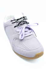Load image into Gallery viewer, Double Contrast Lace Up Flat Trainers
