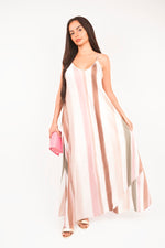 Load image into Gallery viewer, Strappy Printed Maxi Dress
