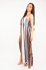 Load image into Gallery viewer, Strappy Printed Maxi Dress
