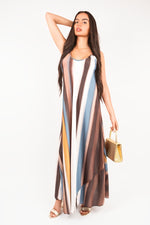 Load image into Gallery viewer, Strappy Printed Maxi Dress
