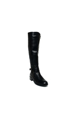 Load image into Gallery viewer, Faux Leather Buckle Knee High Boots
