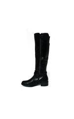 Load image into Gallery viewer, Faux Leather Buckle Knee High Boots
