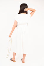 Load image into Gallery viewer, Button Down Cap Sleeve Midi Dress
