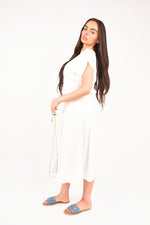 Load image into Gallery viewer, Button Down Cap Sleeve Midi Dress
