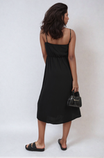 Load image into Gallery viewer, Button Front Strappy Midi Dress
