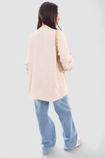 Load image into Gallery viewer, Loose Fit Button Detail Front Folded Long Sleeve Top
