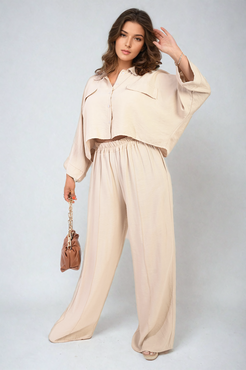Oversize Top & Wide Leg Trouser Co-ord Set
