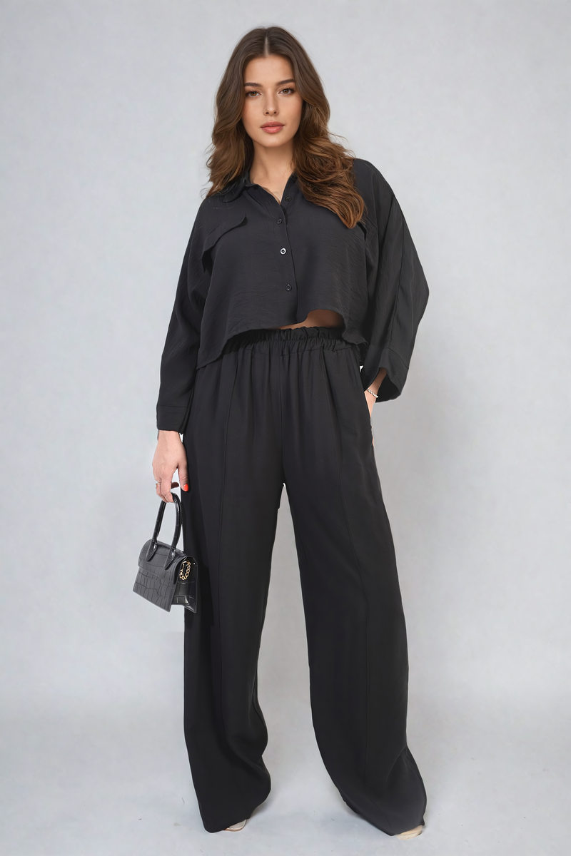 Oversize Top & Wide Leg Trouser Co-ord Set