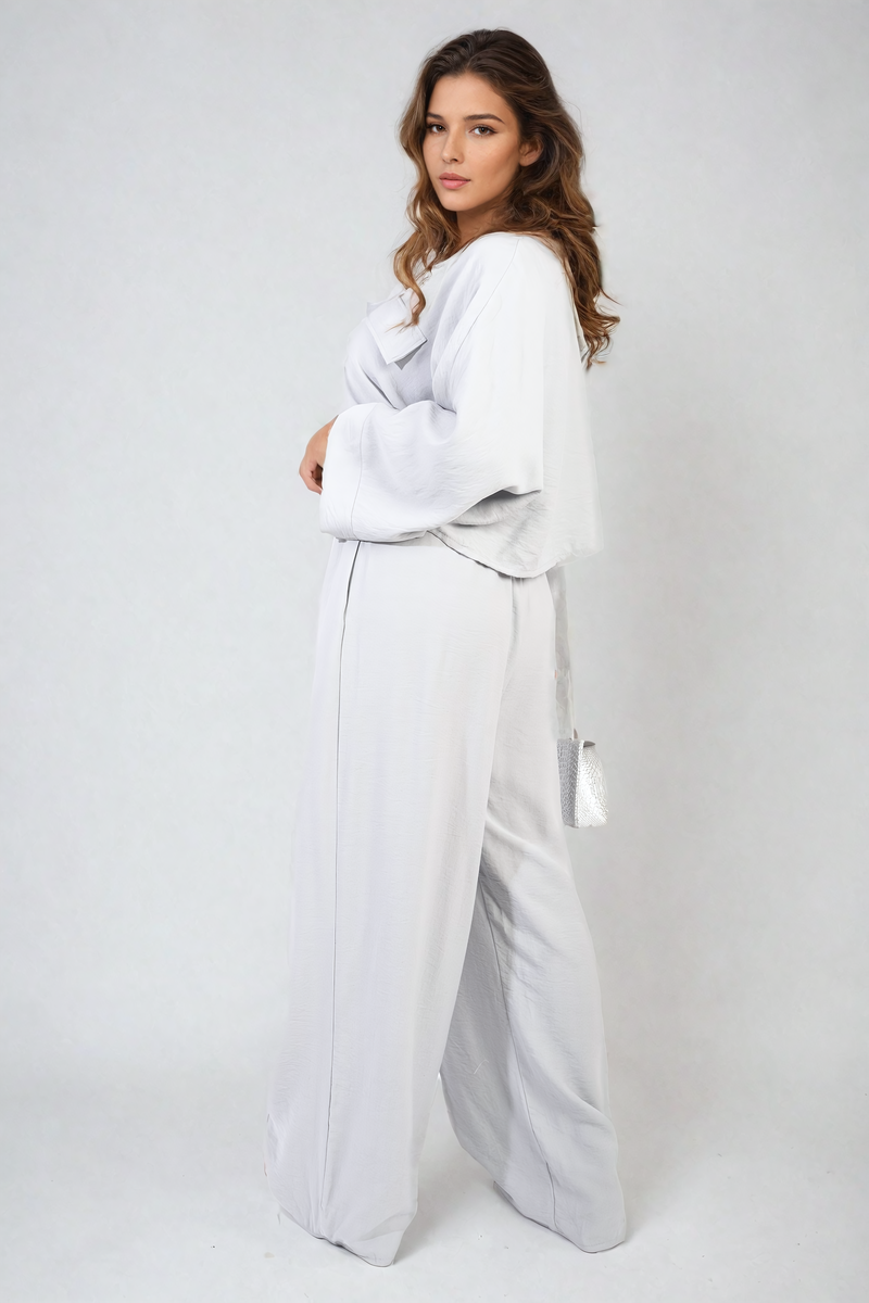 Oversize Top & Wide Leg Trouser Co-ord Set