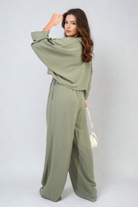 Oversize Top & Wide Leg Trouser Co-ord Set