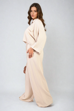 Load image into Gallery viewer, Oversize Top &amp; Wide Leg Trouser Co-ord Set
