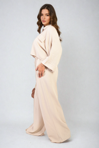 Oversize Top & Wide Leg Trouser Co-ord Set