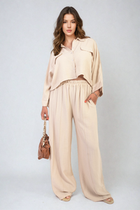 Oversize Top & Wide Leg Trouser Co-ord Set