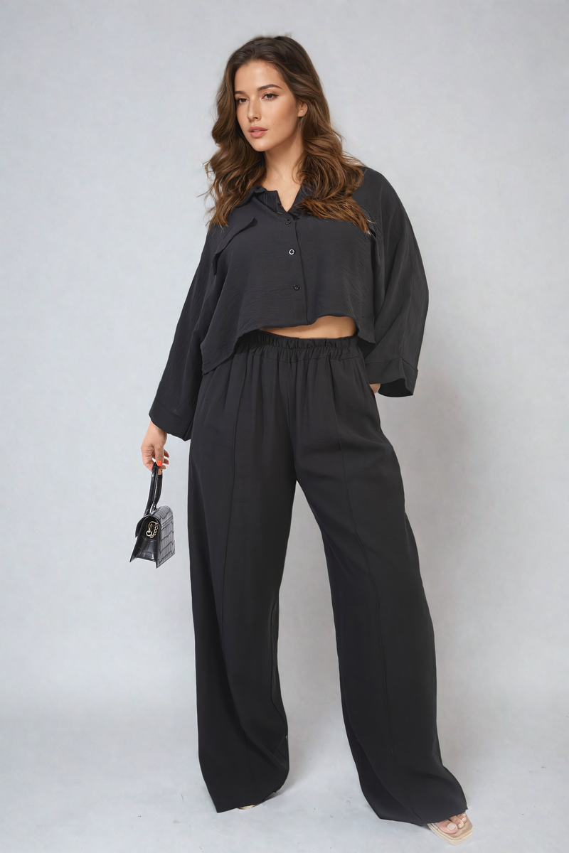 Oversize Top & Wide Leg Trouser Co-ord Set