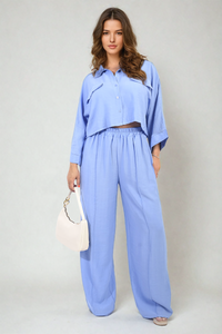 Oversize Top & Wide Leg Trouser Co-ord Set