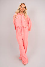 Load image into Gallery viewer, Oversize Top &amp; Wide Leg Trouser Co-ord Set
