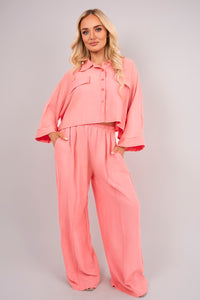 Oversize Top & Wide Leg Trouser Co-ord Set