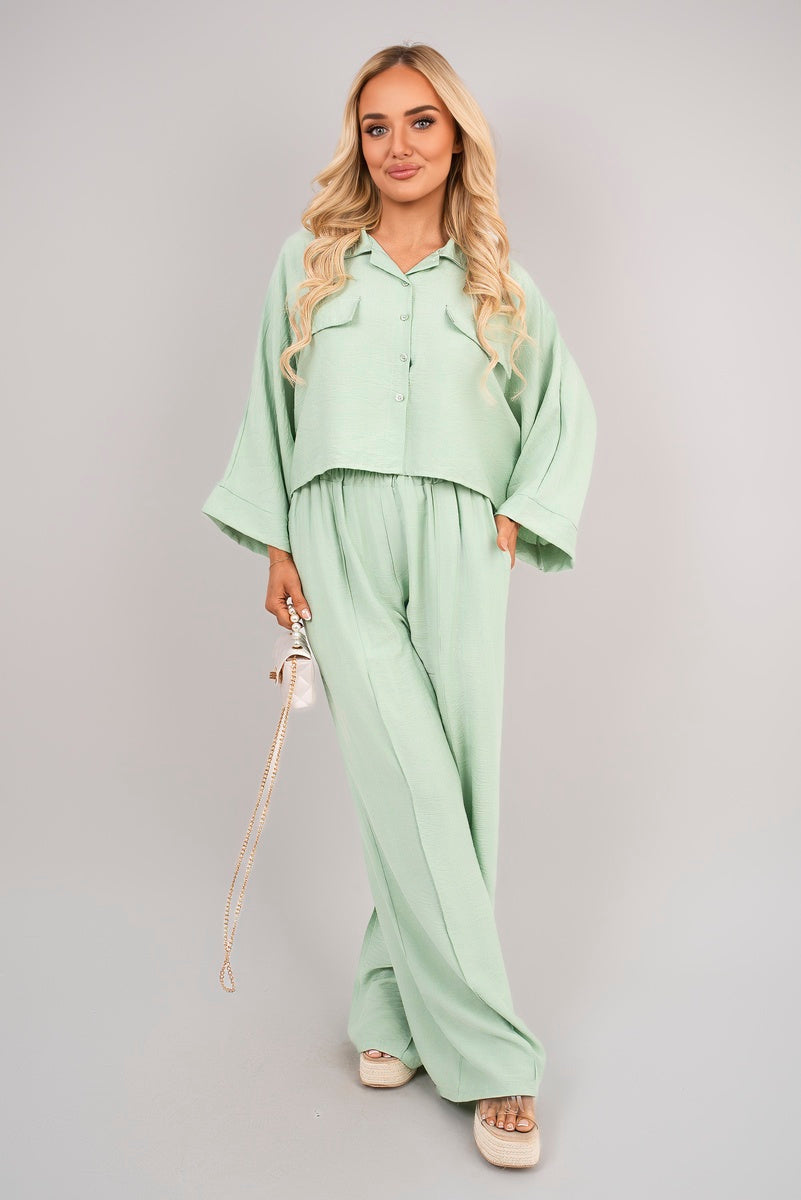 Oversize Top & Wide Leg Trouser Co-ord Set