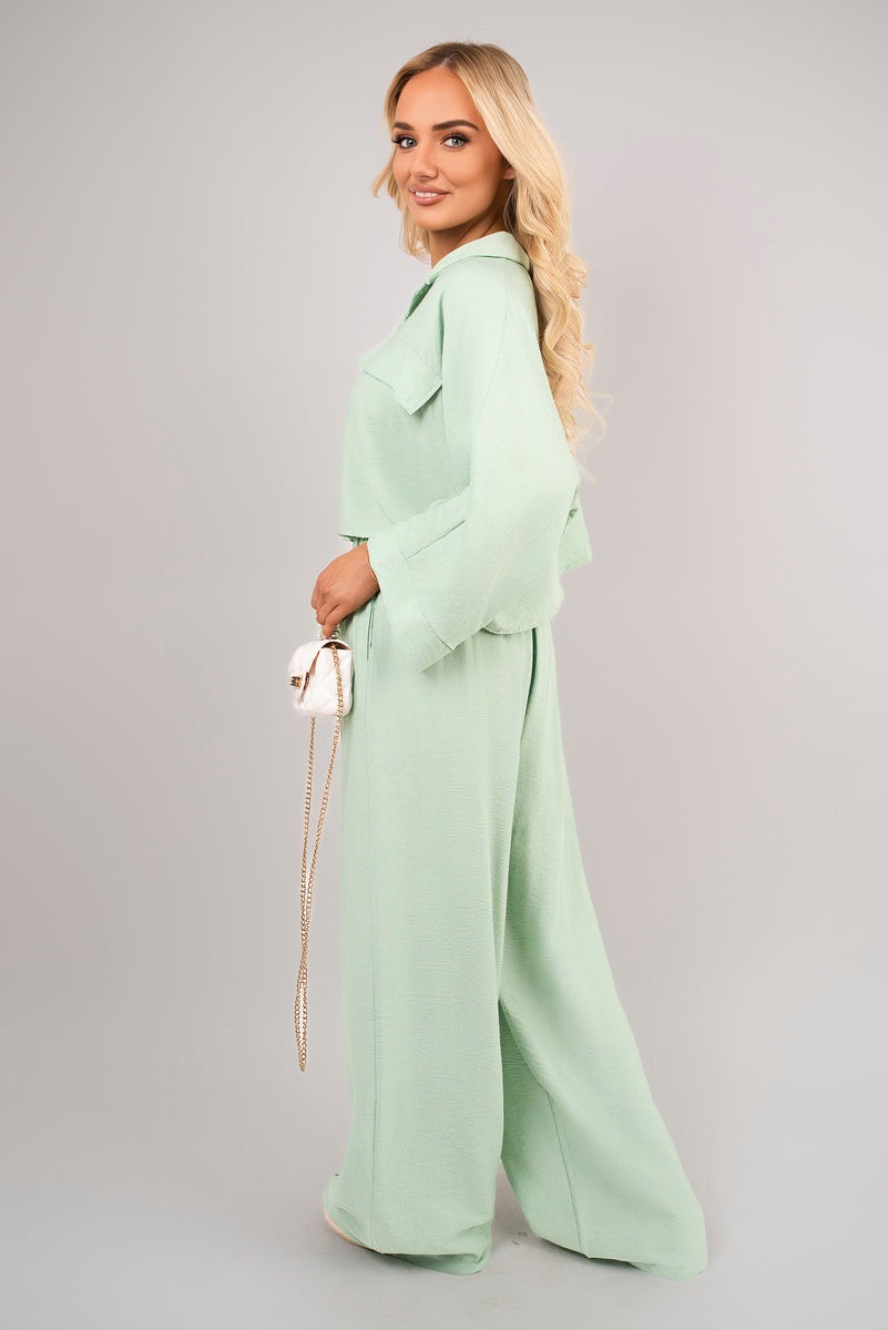 Oversize Top & Wide Leg Trouser Co-ord Set