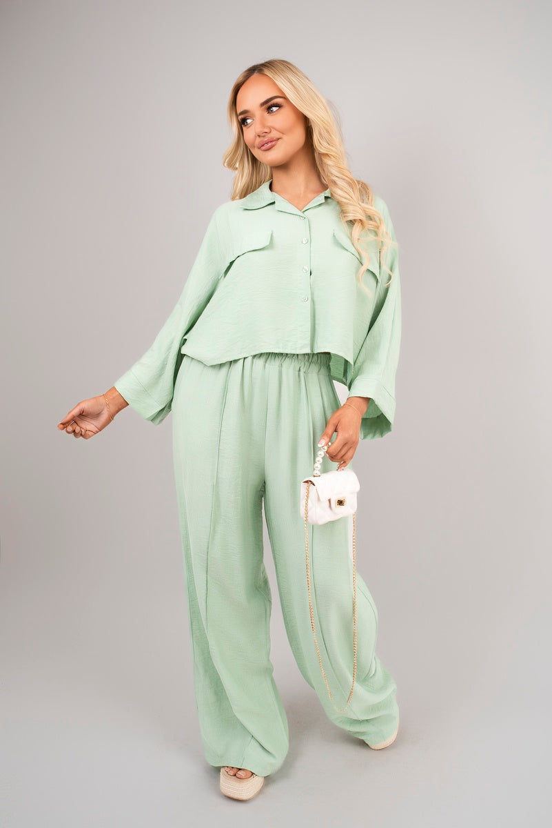 Oversize Top & Wide Leg Trouser Co-ord Set
