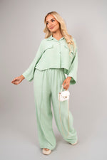 Load image into Gallery viewer, Oversize Top &amp; Wide Leg Trouser Co-ord Set
