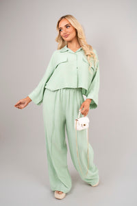 Oversize Top & Wide Leg Trouser Co-ord Set