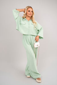 Oversize Top & Wide Leg Trouser Co-ord Set