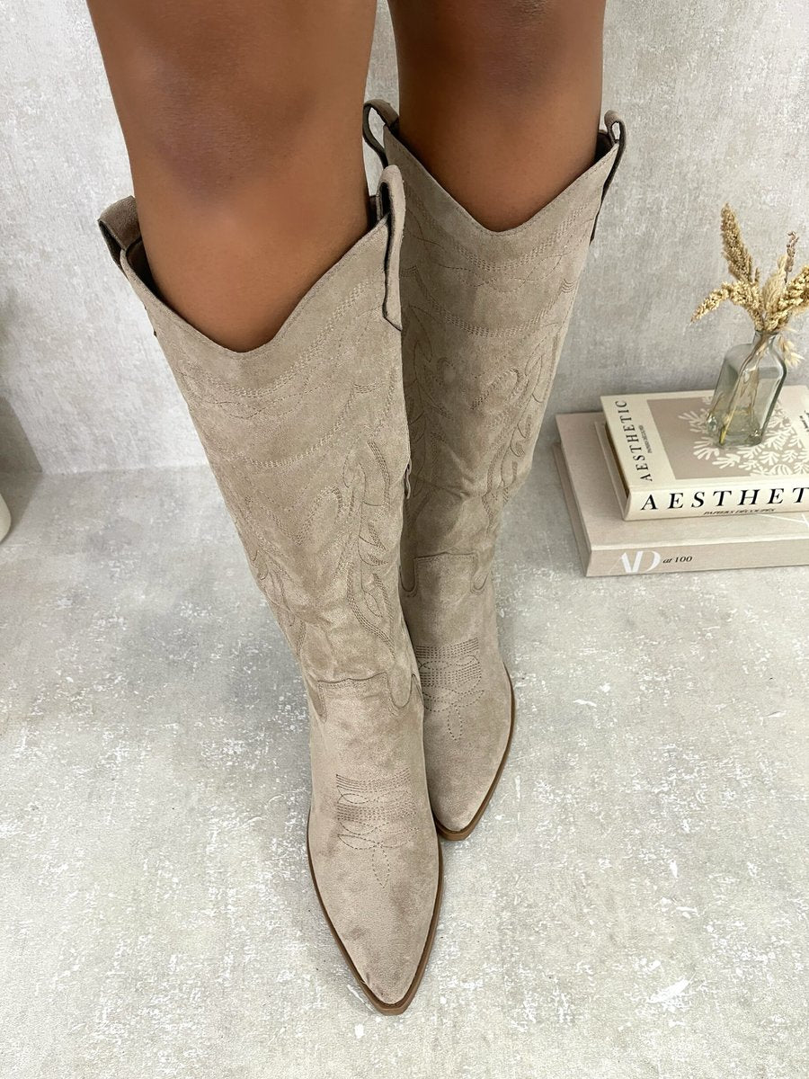 Block Heel Cowboy Boots