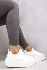 Load image into Gallery viewer, Chunky Lace Up Trainers with Contrast Stripe
