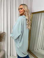Load image into Gallery viewer, Oversized Collared Button Down Top
