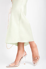 Load image into Gallery viewer, Studded Pointed Slingback Heels
