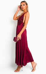 Load image into Gallery viewer, Backless Sequin Midi Dress
