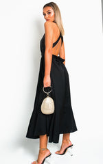 Load image into Gallery viewer, Backless Sequin Midi Dress
