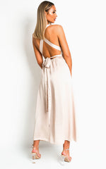Load image into Gallery viewer, Backless Sequin Midi Dress
