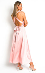 Load image into Gallery viewer, Backless Sequin Midi Dress
