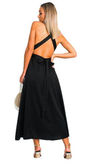 Load image into Gallery viewer, Backless Sequin Midi Dress
