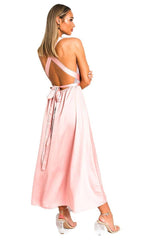 Load image into Gallery viewer, Backless Sequin Midi Dress
