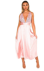 Load image into Gallery viewer, Backless Sequin Midi Dress
