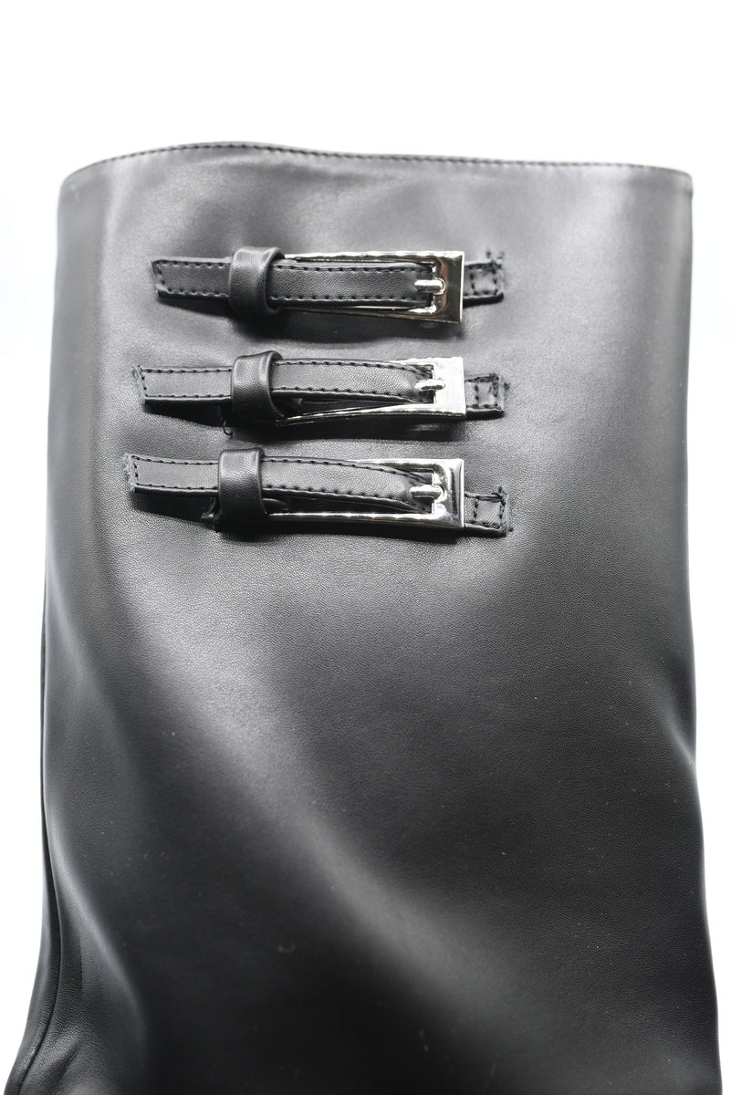 Pointed Toe Fold-Over Knee High Boots
