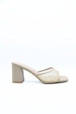 Load image into Gallery viewer, Open Toe Mesh Slip On Block Heels
