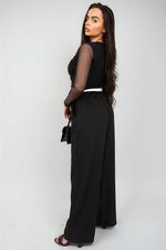 Load image into Gallery viewer, Double Waist Band Drawstring Wide Leg Trousers
