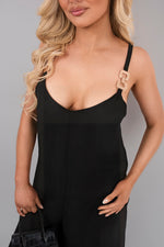 Load image into Gallery viewer, Scoop Neck Wide Leg Sleeveless Jumpsuit with Strap Detail
