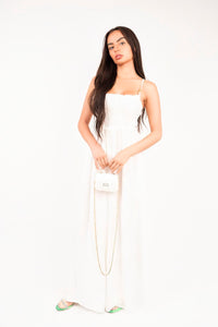 Shirred Bandeau Wide Leg Jumpsuit