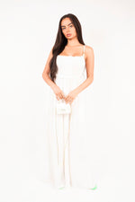 Load image into Gallery viewer, Shirred Bandeau Wide Leg Jumpsuit
