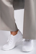 Load image into Gallery viewer, Knit Sock Lace-Up Lightweight Trainers
